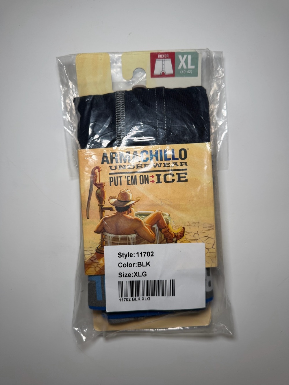 Men’s Black Boxer Briefs - XLG
